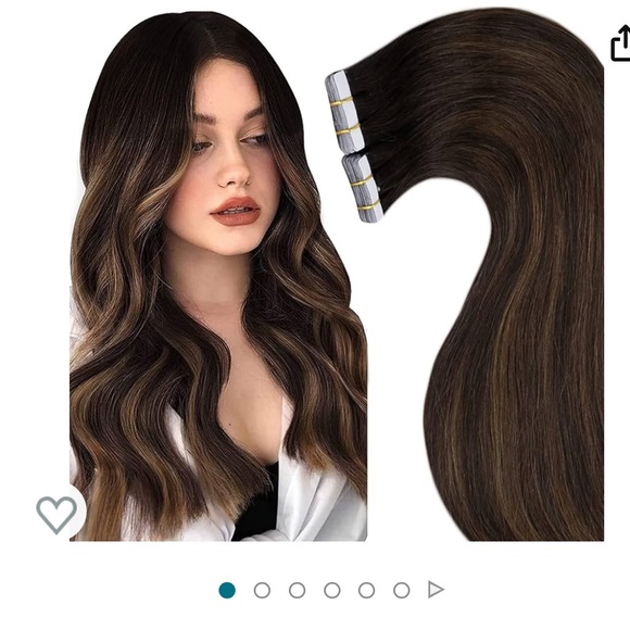 Balayage Brown Tape in human Hair Extensions - Picture 1 of 14